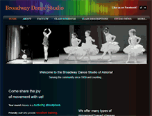 Tablet Screenshot of broadwaydanceofastoria.com